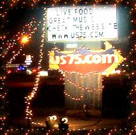 Street sign bedecked