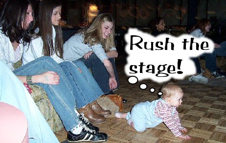 Tristen: Rush the stage!